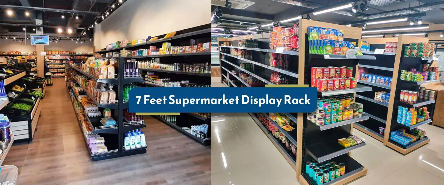 7 Feet Supermarket Display Rack